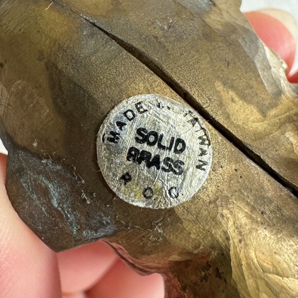 Vintage Solid Brass Rocking Horse Figurine - Picture 10 of 10